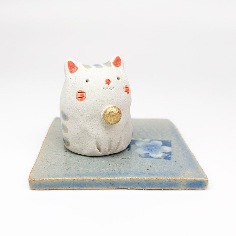 Porta Incienso Gato Japonés