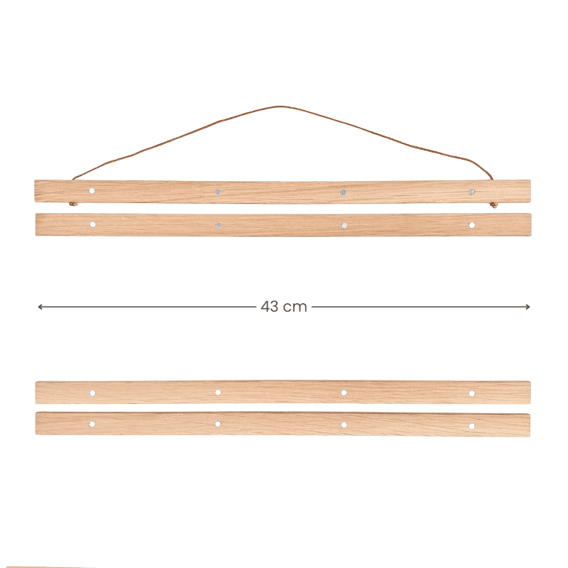 Portapóster de Madera Magnético – A3 Horizontal