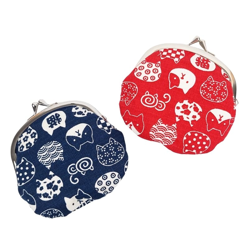 Porte-Monnaie Gamaguchi Neko Bleu