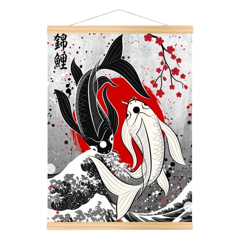 Póster Japonés Carpas Koi A3