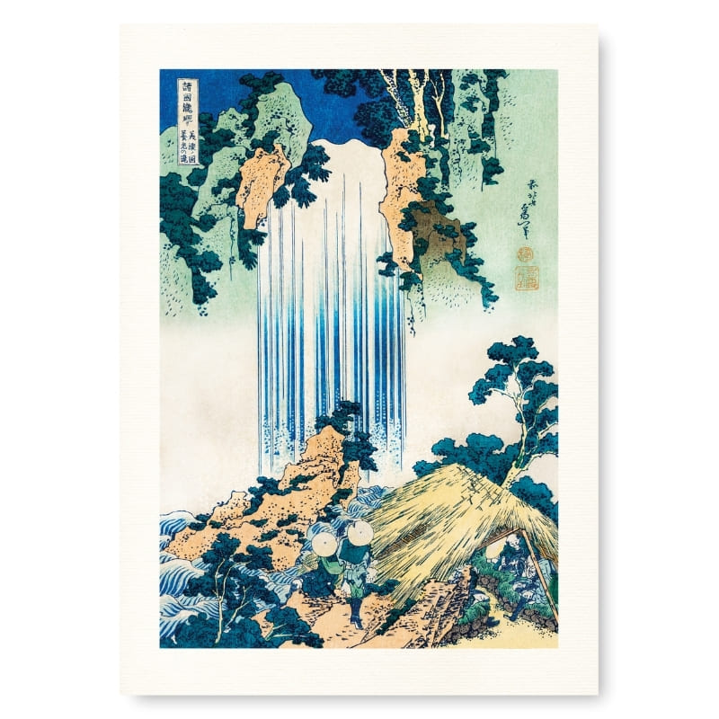 Póster Japonés Cascada de Yoro A3