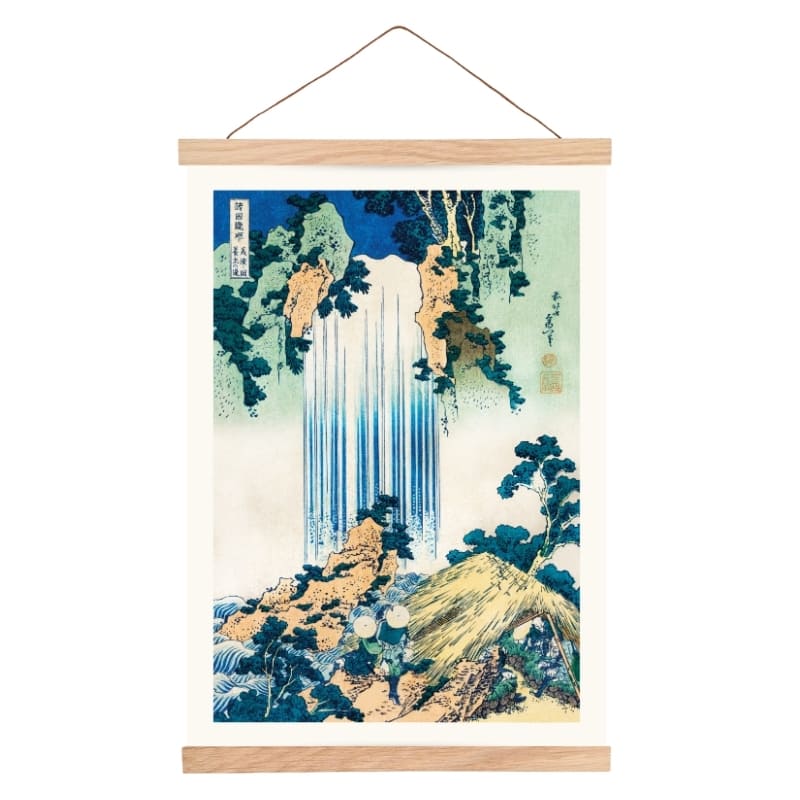Póster Japonés Cascada de Yoro A3