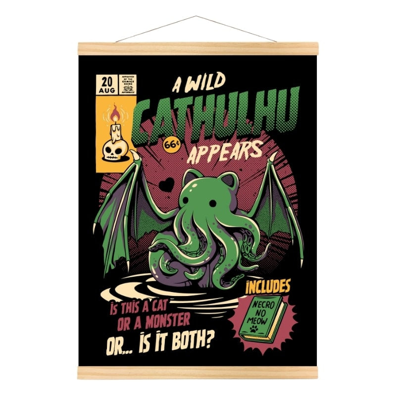Póster Japonés Cathulhu A3
