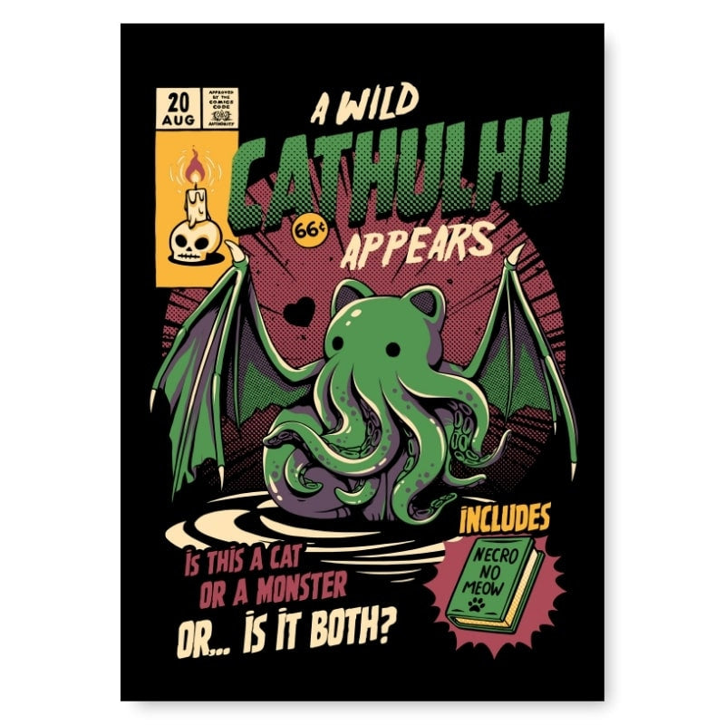 Póster Japonés Cathulhu A3