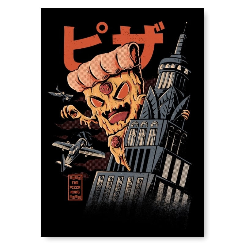 Póster Japonés Godpizza A3
