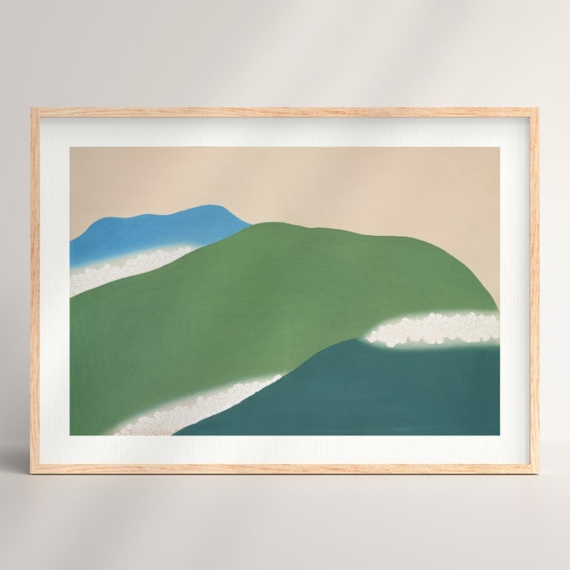Póster Japonés Montañas A3