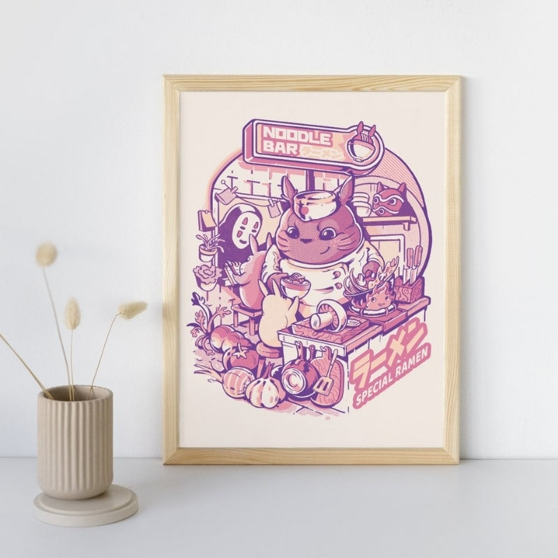 Póster Japonés Noodles A3
