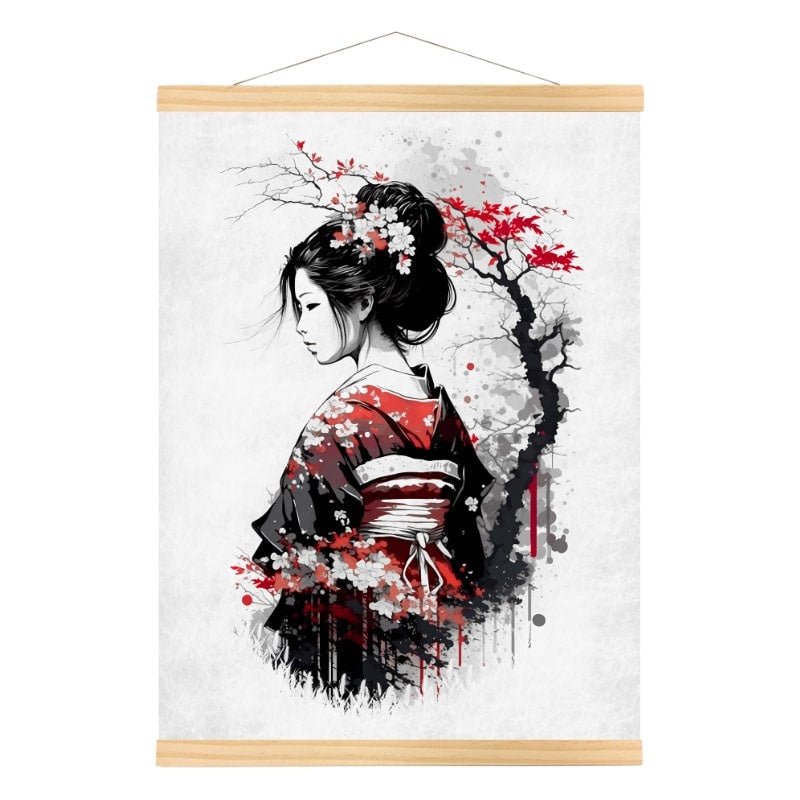 Póster Japonés Nostalgia de una Geisha A3