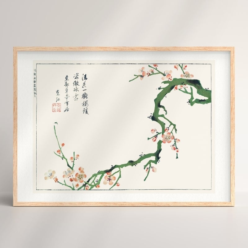 Póster Japonés Ume no Eda A3