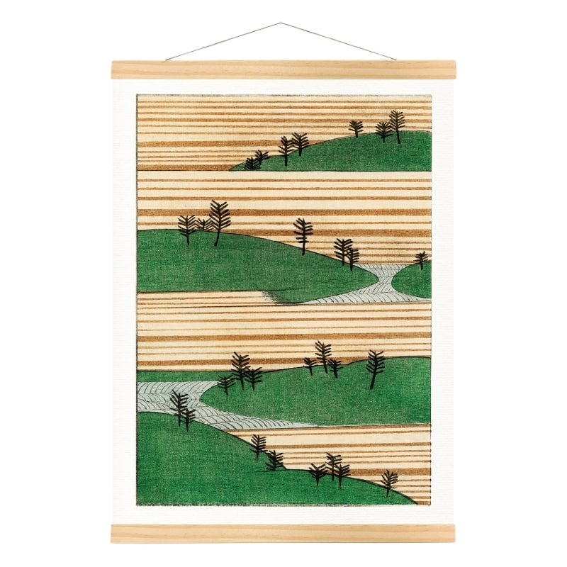 Póster Japonés Watanabe Seitei - Paisaje A3