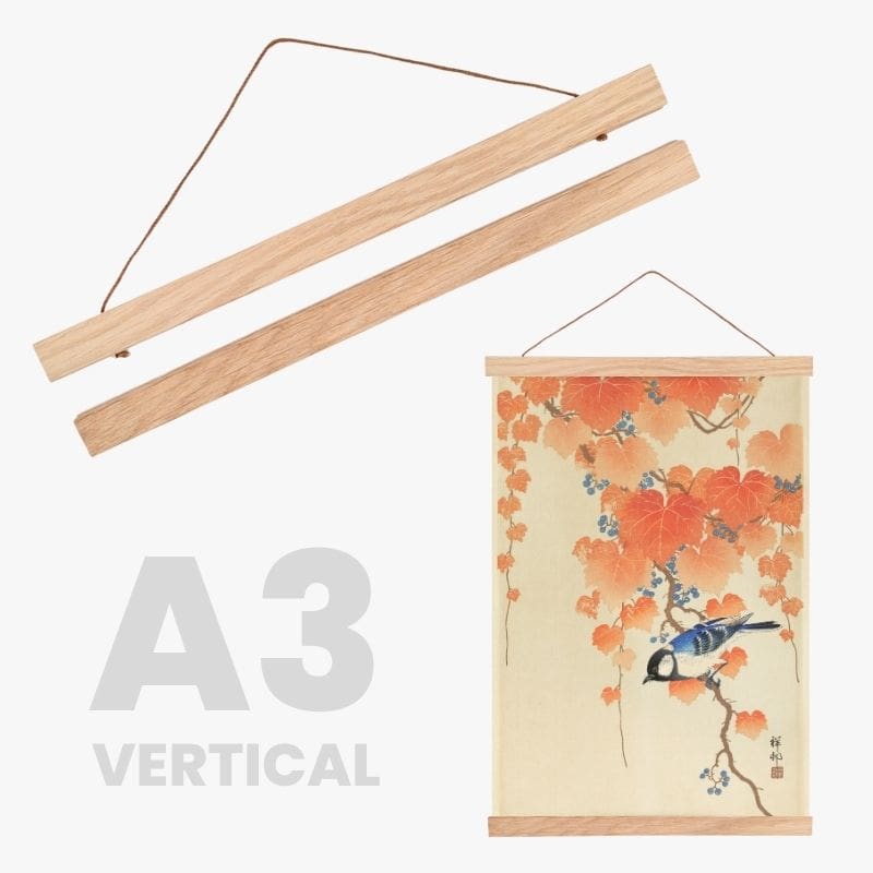 Portapóster de Madera Magnético – A3 Vertical