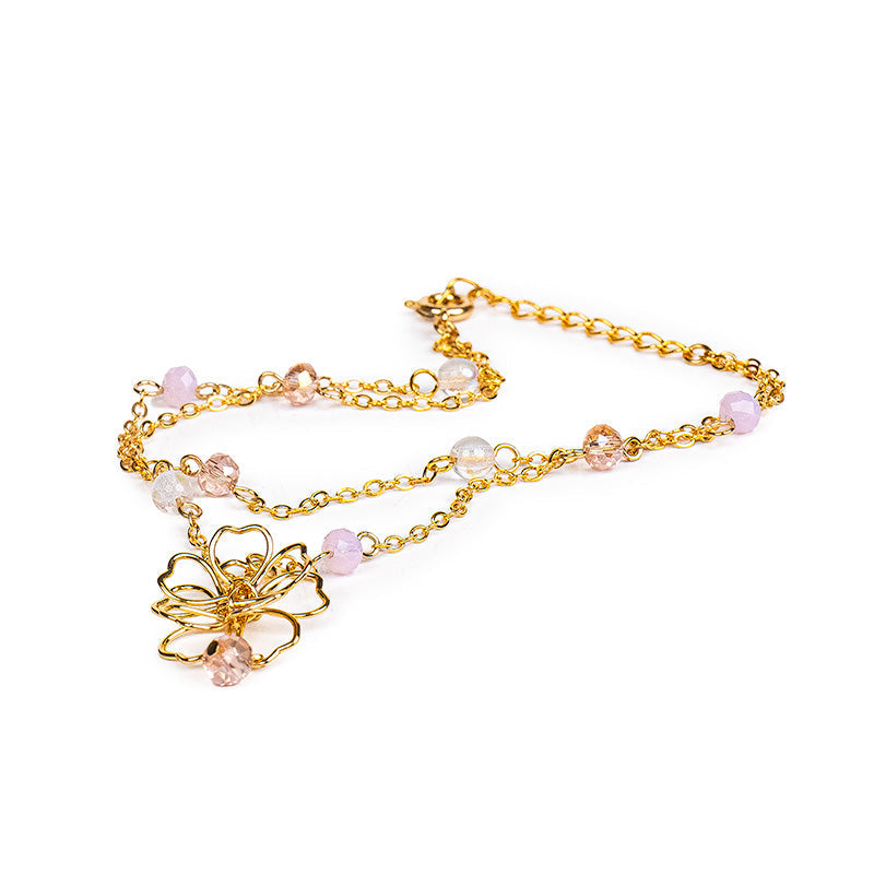Pulsera Japonesa - Doble Cadena Sakura