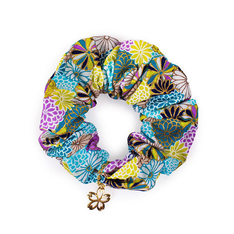 Scrunchie Japonés - Azul