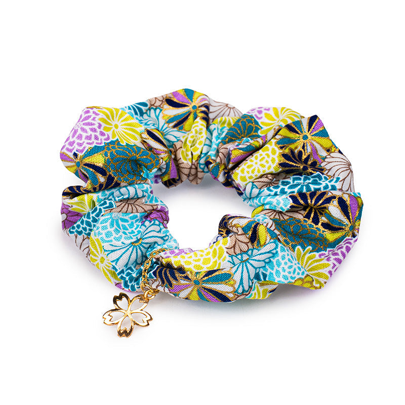 Scrunchie Japonés - Azul