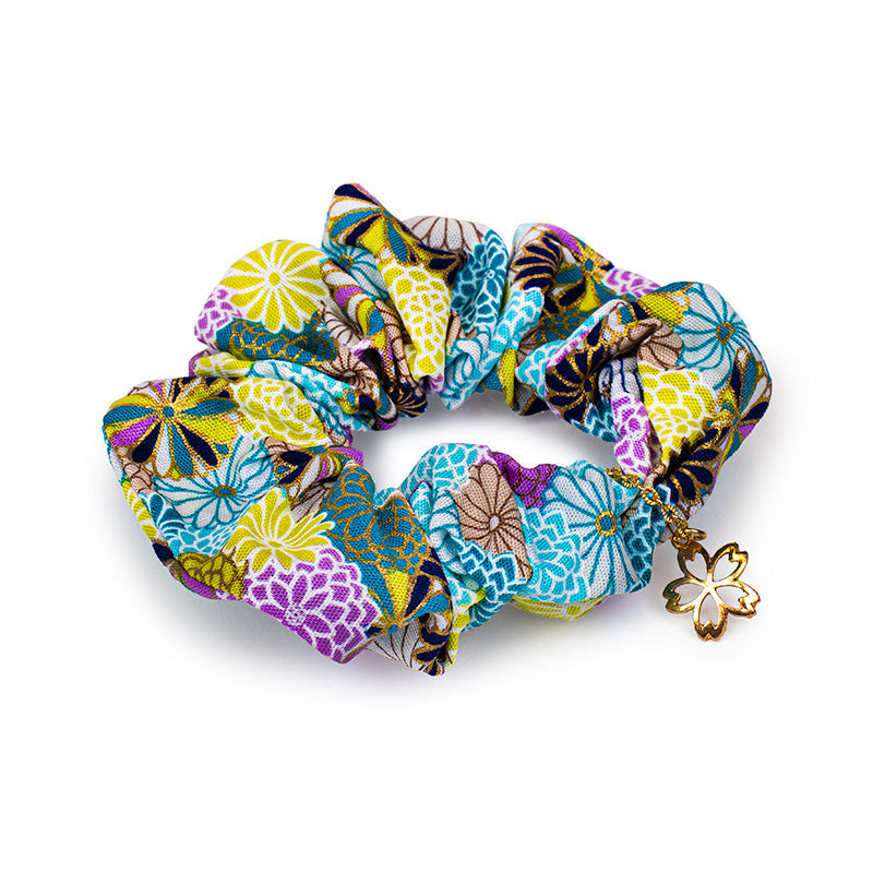 Scrunchie Japonés - Azul