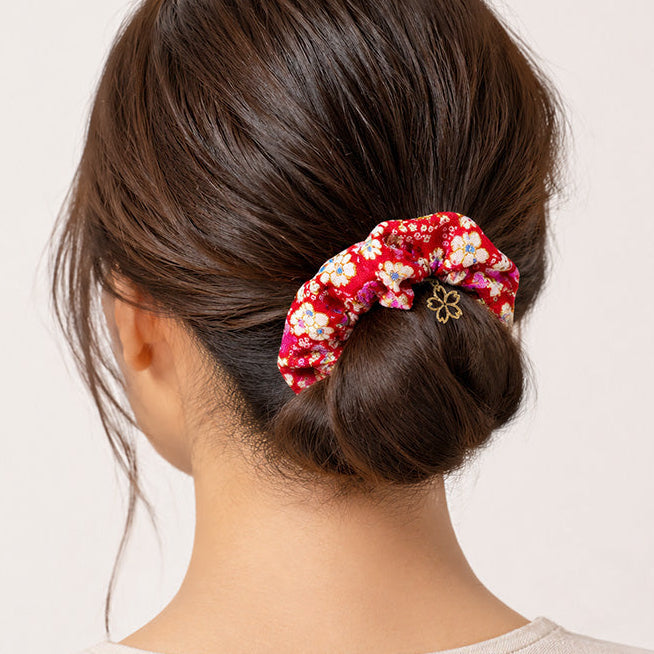 Scrunchie Japonés - Floral