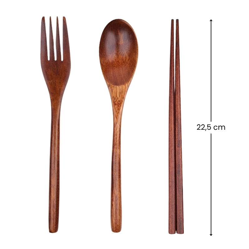 Juego de Cubiertos Japoneses de Madera