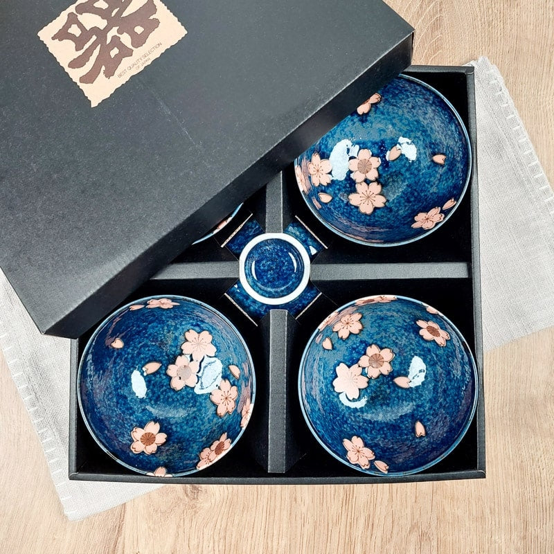 Set de 5 cuencos japoneses Sakura