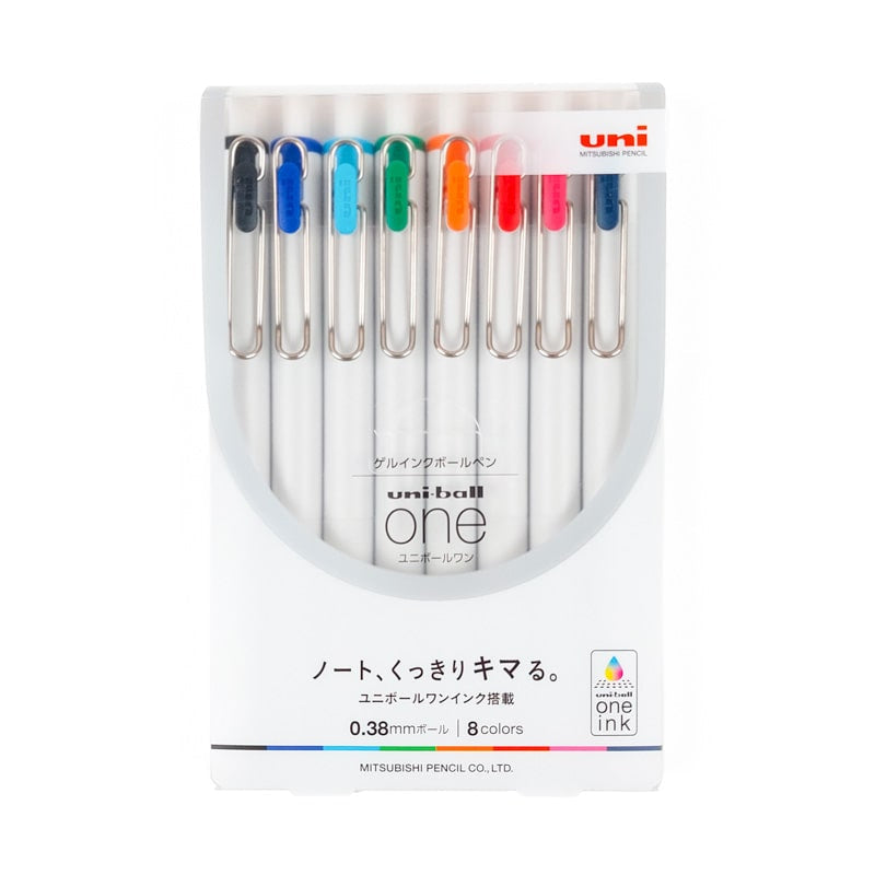 Set de 8 bolígrafos de tinta de gel Uni-Ball