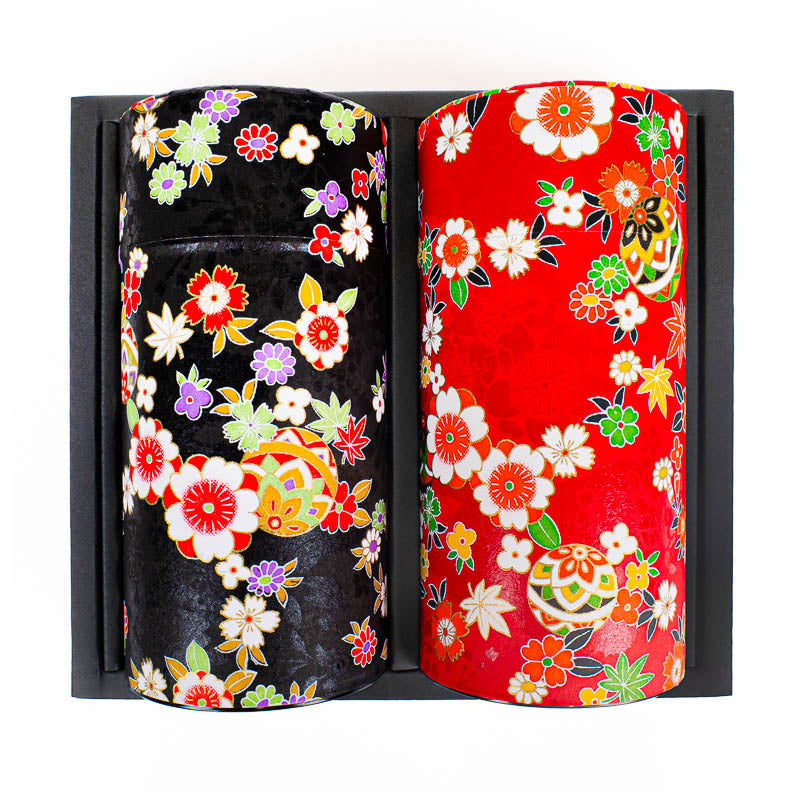 Set de Dos Latas de Té con Papel Washi