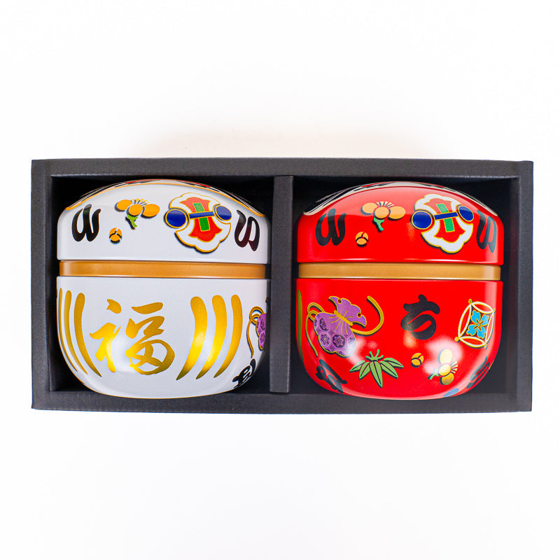 Set de Dos Latas de Té de Metal - Daruma