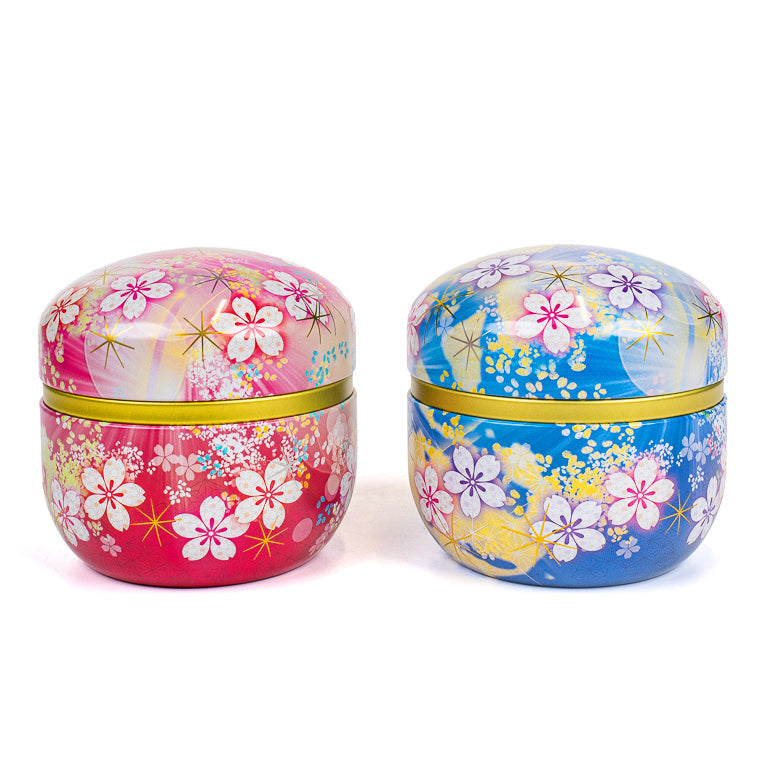Set de Dos Latas de Té de Metal - Flores