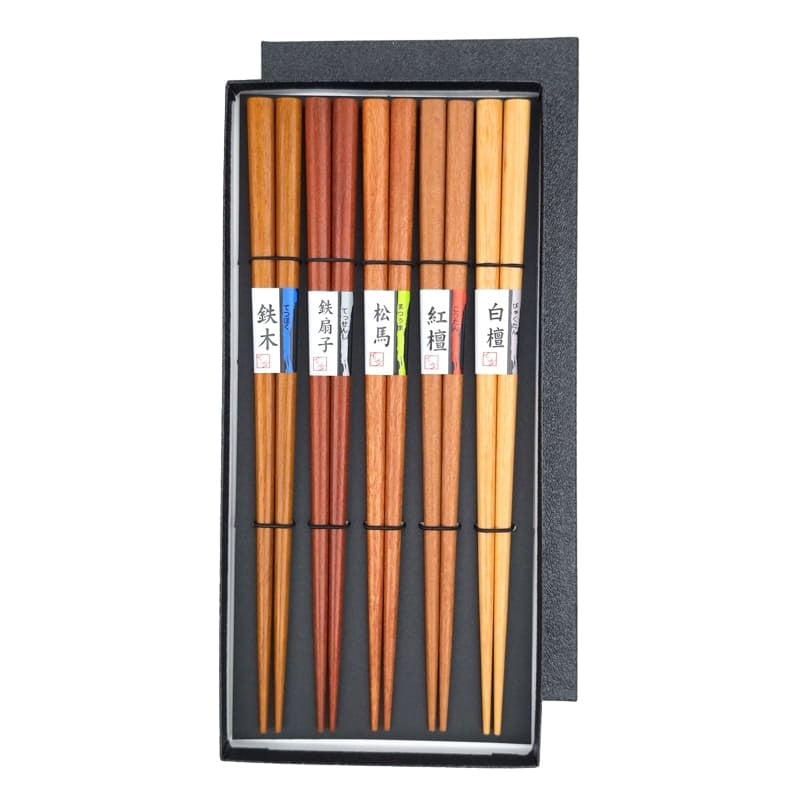 Set de Palillos Japoneses Madera Natural