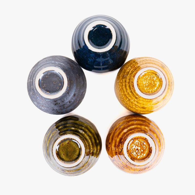 Set de regalo de 5 tazas japonesas Hannari