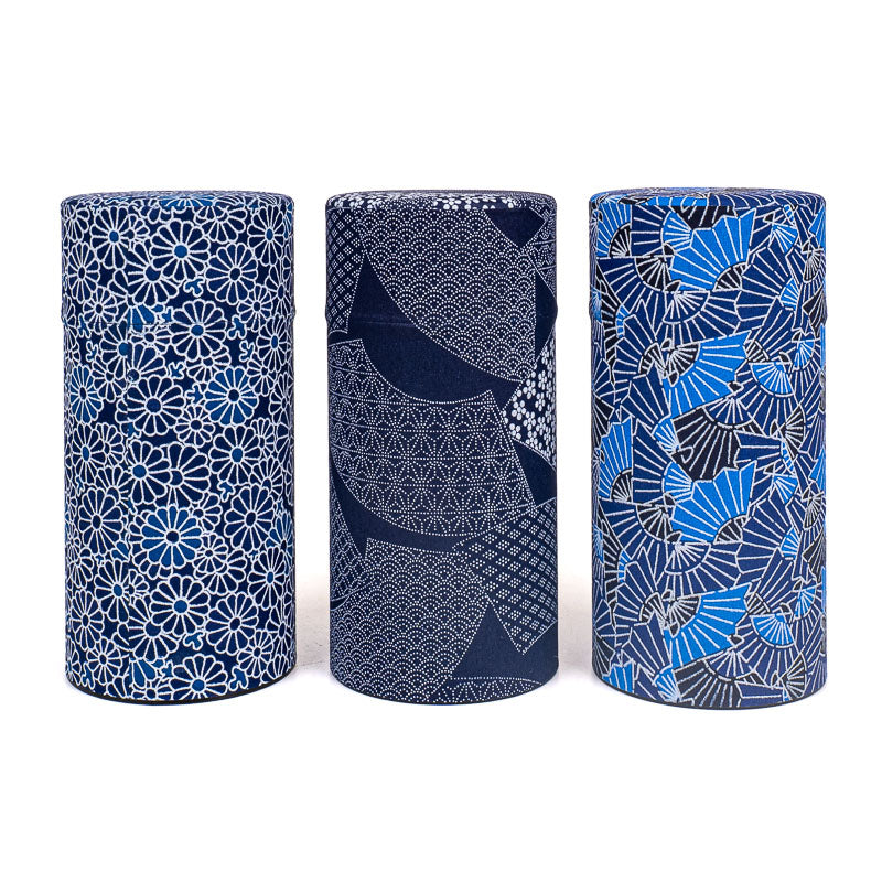Set de Tres Latas de Té Japonesas - Índigo