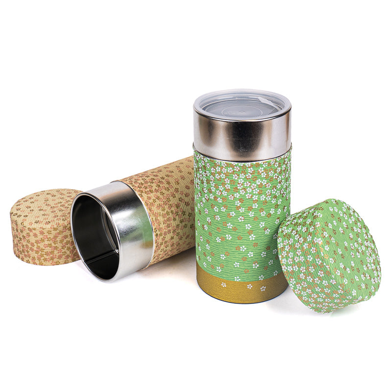 Set Dos Latas de Té con Papel Washi - Hanazono