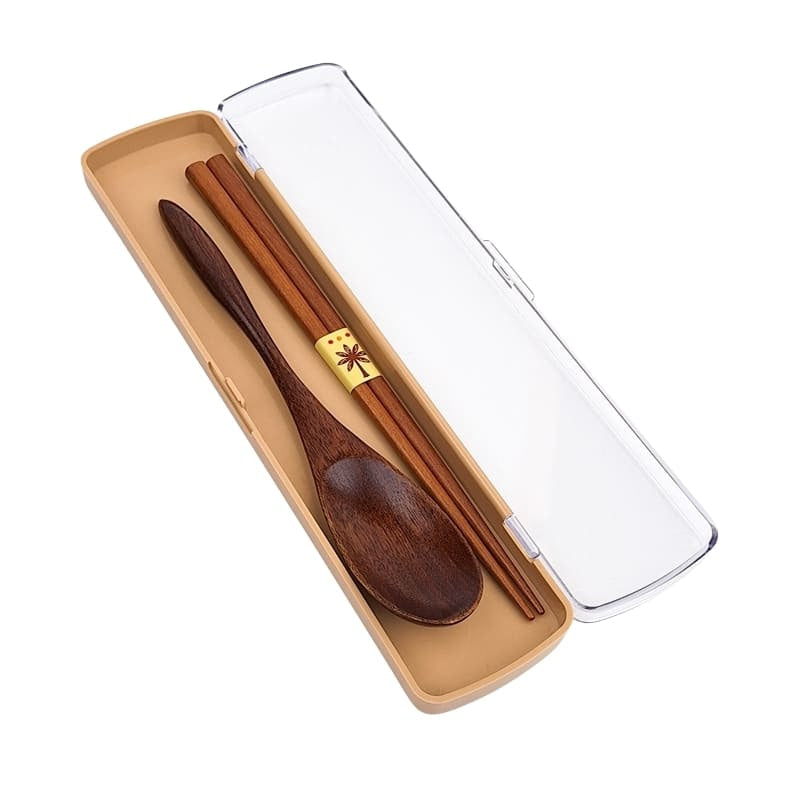 Set Palillos y Cuchara con Caja