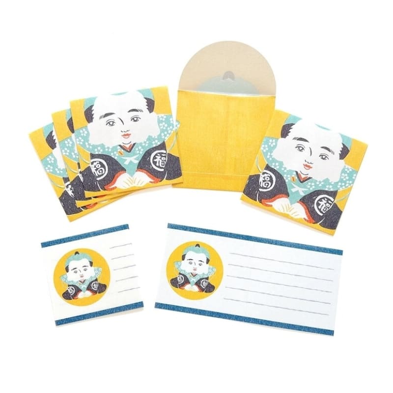 Set Tarjetas y Sobres Pochibumi Fukusuke