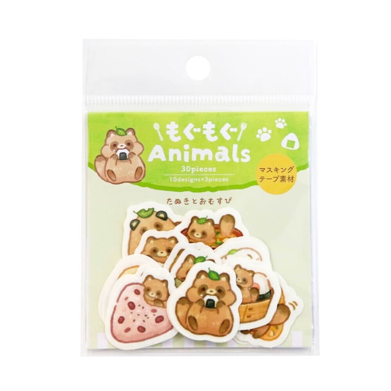 Pegatinas Flake Kawaii Tanuki