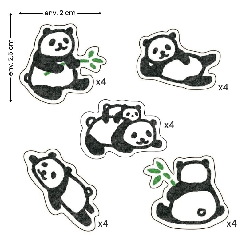 Pegatinas Panda japonés