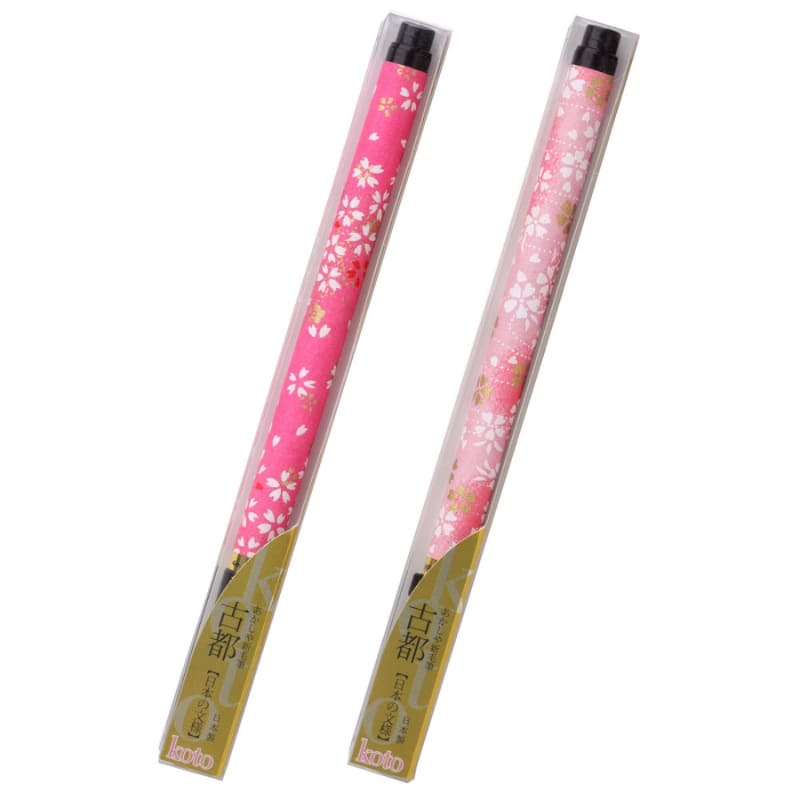 Cepillo Koto Mango Papel Washi Rosa