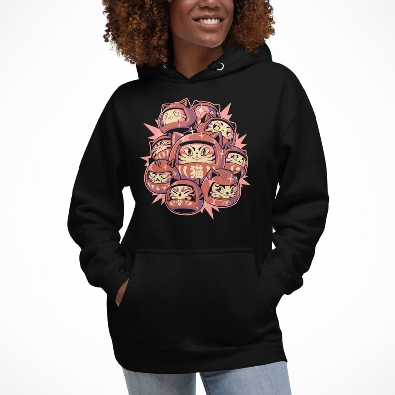 Sudadera Japonesa Daruma Cat