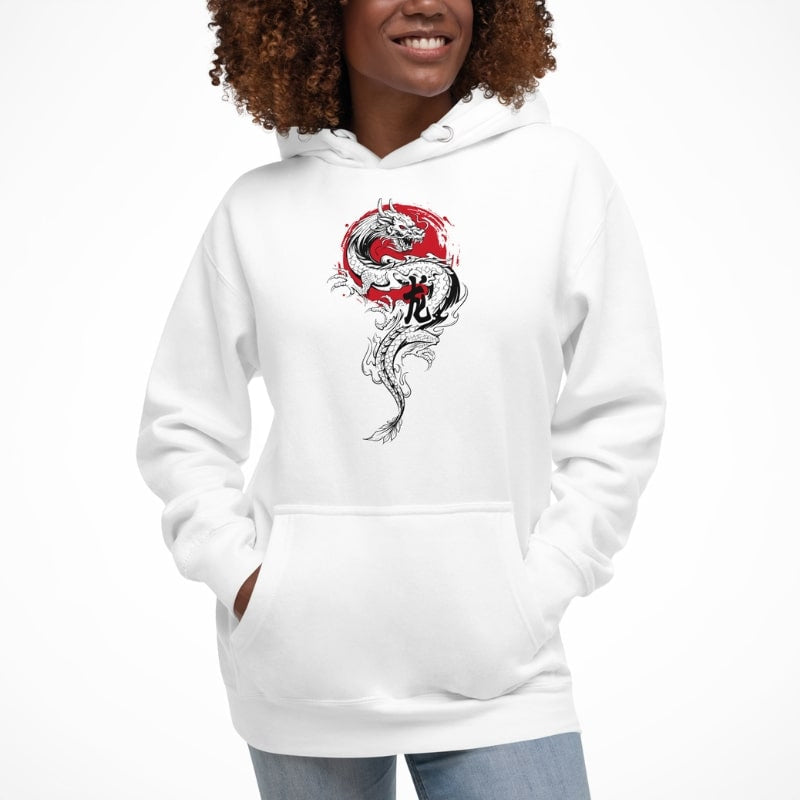 Sudadera Japonesa Dragón y Sol