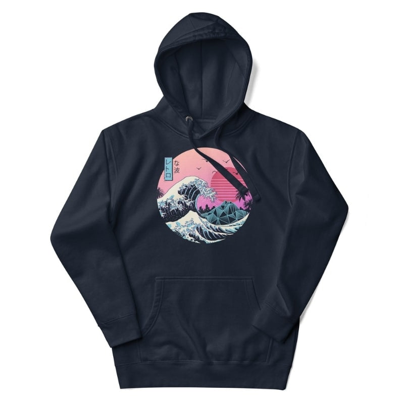 Sudadera Japonesa Kanagawa Retro S