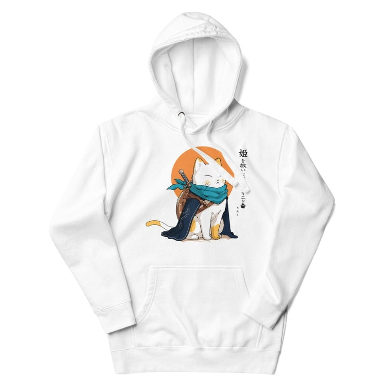 Sudadera Japonesa - Legendary Cat S / Blanco