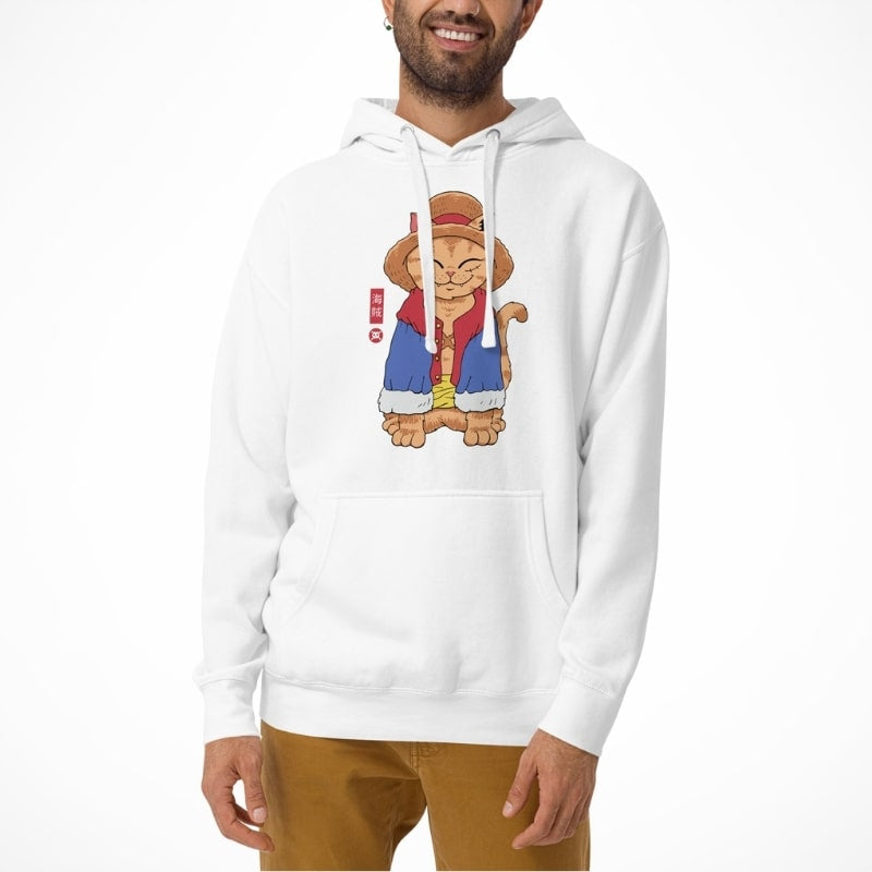 Sudadera Japonesa Neko Gorro de Paja