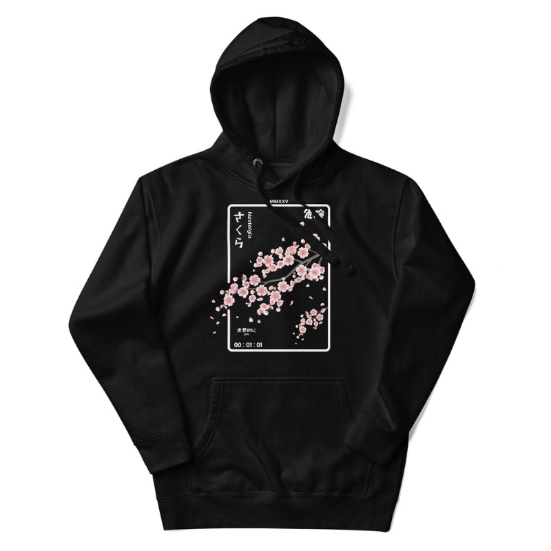 Sudadera Japonesa Nostalgia S / Negro