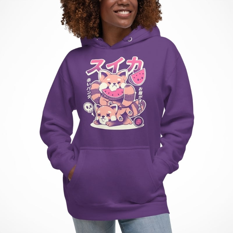 Sudadera Japonesa Panda Rojo