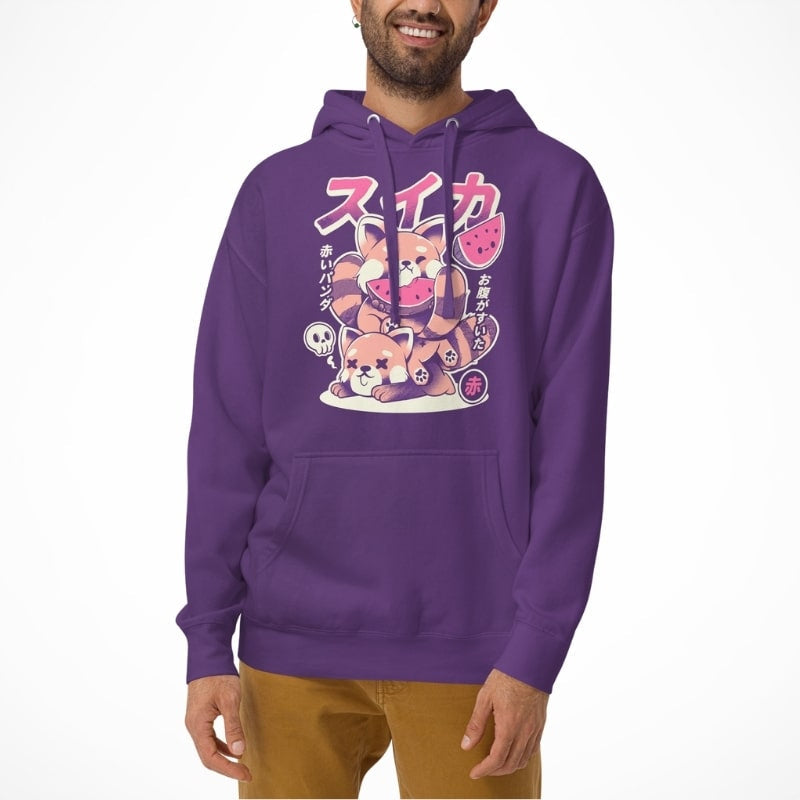 Sudadera Japonesa Panda Rojo