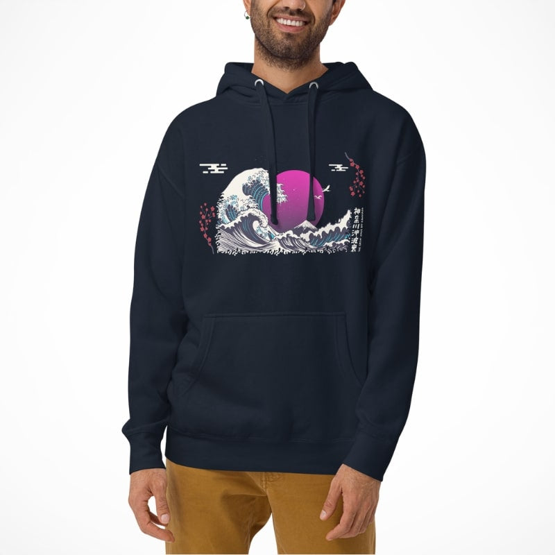 Sudadera Japonesa Purple Wave