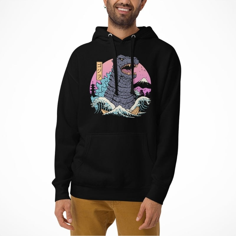Sudadera Japonesa Retro Kaiju