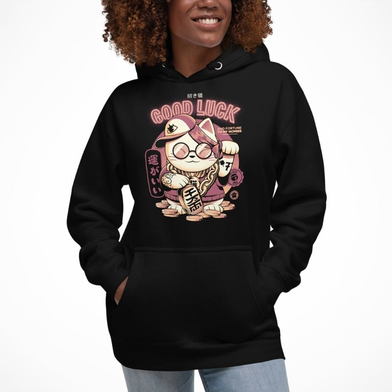 Sudadera japonesa Maneki Neko