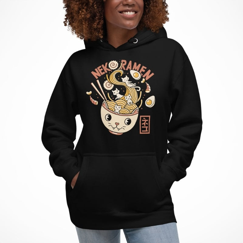 Sudadera japonesa Neko Ramen