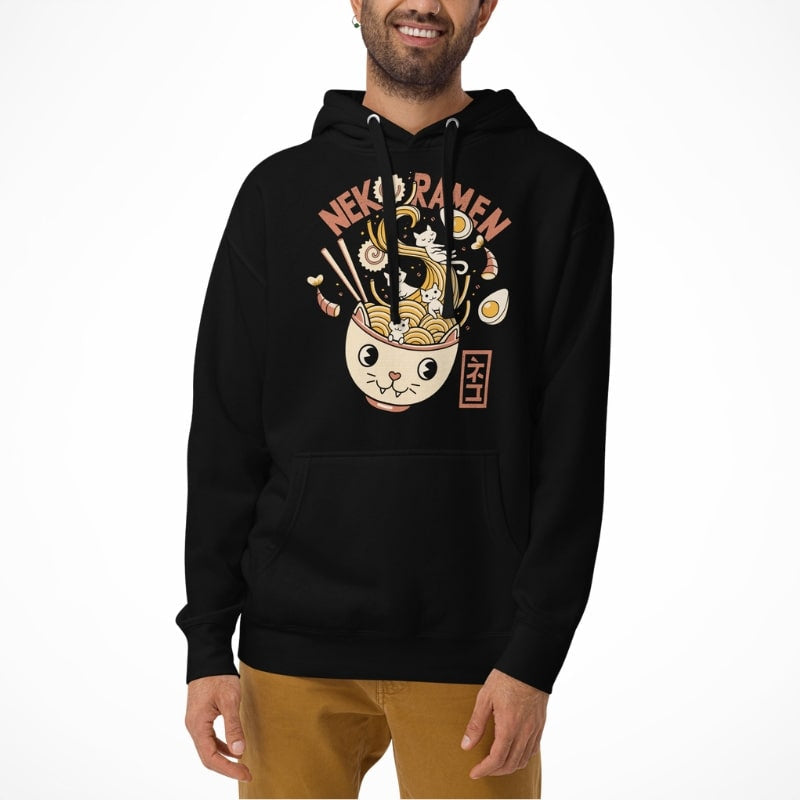 Sudadera japonesa Neko Ramen