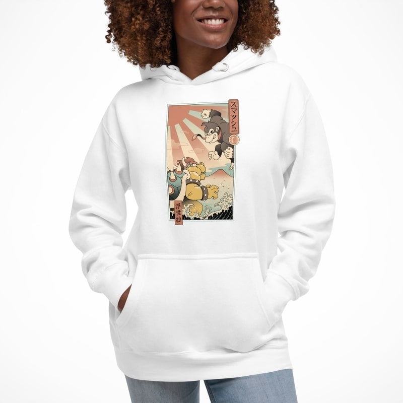 Sudadera japonesa Ukiyo-e Kaiju Smash