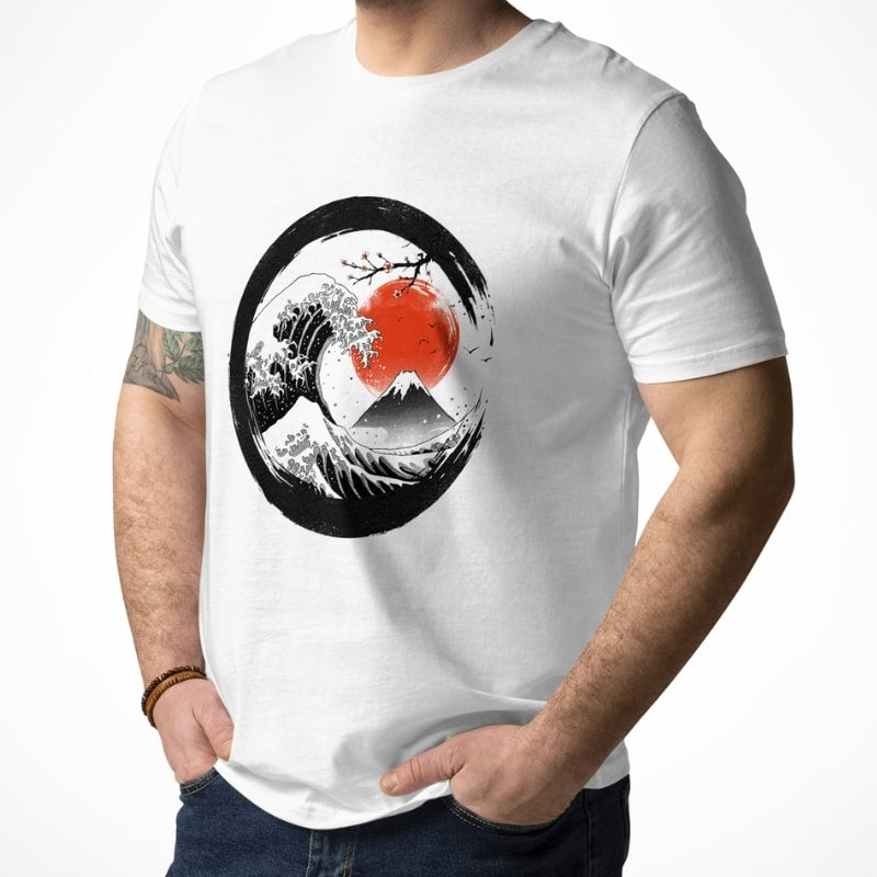 Camiseta japonesa Enso Kanagawa